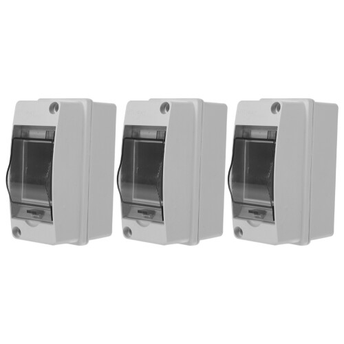 15Pcs IP65 White ABS Plastic Distribution Box with Transparent Cover 1