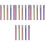 20Pièces Extensions Crayon Métalliques Colorées Fournitures 1