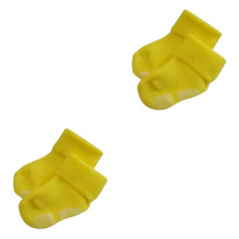 2Pcs Yellow Baby Socks Cotton Thick for Boys and Girls