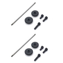 2X Stahl Metall Antrieb Getriebe Untersetzung Getriebe Zentrale Antrieb Welle für  284131 K969 K989 P929 1/28 RC Auto Upgrade Teile