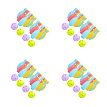 8Ensembles Bowling Enfants Coloré Jeu Familial Sûr