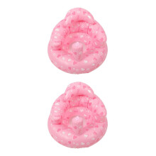 2Pièces Siège Bébé Gonflable Rose PVC Doux Respirant Pour Bain