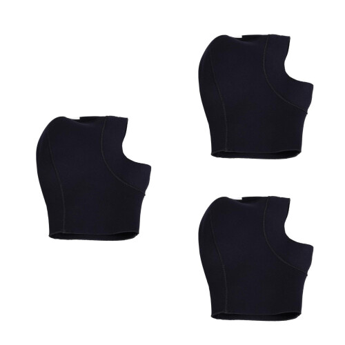 3Pièces Cagoule Noire Thermique Confortable Extensible