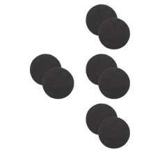 8Pcs Black Protective Drum Stickers Reusable Bass Drum Pads for Kit