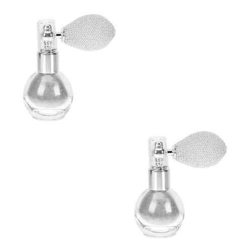 2St Glitter Highlighter Spray Zilverwitte Make-Up Tool Voor Vrouwen
