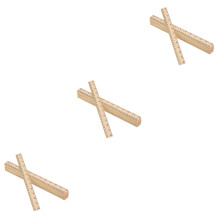 75Stk Holz Lineal 30Cm Messwerkzeug Lernhilfe Khaki Für Schule Büro