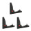 3Pcs Black Folding Guitar Frame with Silicone Sleeve Non-Slip Base 1