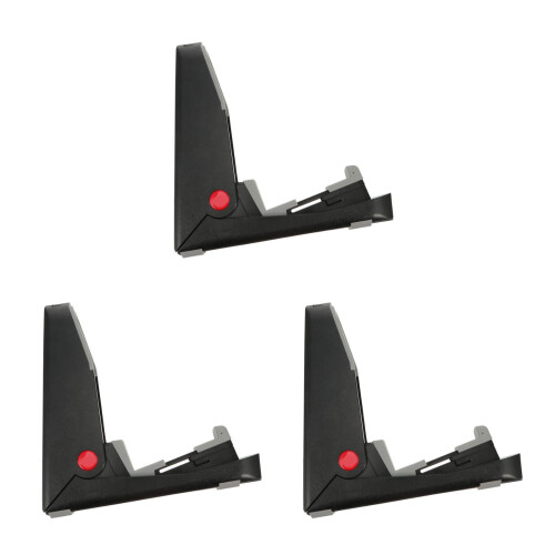 3Pcs Black Folding Guitar Frame with Silicone Sleeve Non-Slip Base