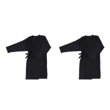 2Stk Friseur Schürze Schwarz Nylon Haarschneide Umhang Für Zuhause
