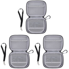 3Stk Elektronik Schwarz Power Bank Earphone Organizer