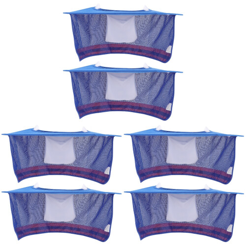 6Pcs Blue Hard Hat Sun Shield Visor Neck Protection for Workers 1
