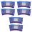 6Pcs Blue Hard Hat Sun Shield Visor Neck Protection for Workers 3
