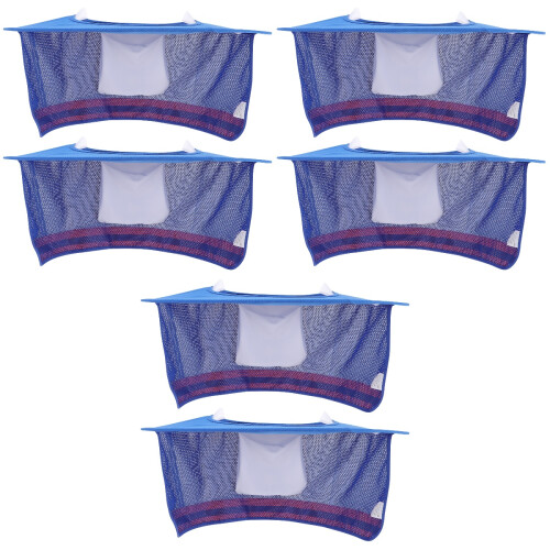 6Pcs Blue Hard Hat Sun Shield Visor Neck Protection for Workers 2