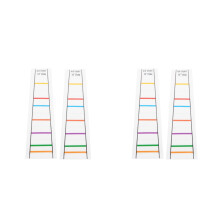 4St Viool Beginners Vingerpositionering PVC Stickers Transparant