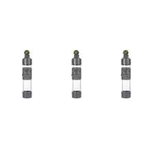 3Stk Vogelkäfig Wasserspender Grau Hochwertiges PVC Material