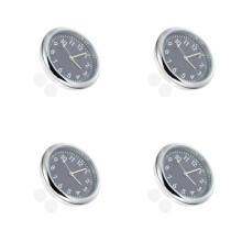 4Pcs Decorative Metal Car Clock Stick on Digital Clocks