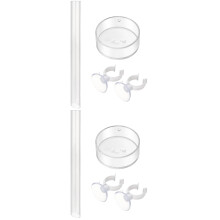 2Pièces Alimentation Crevettes Transparent Durable