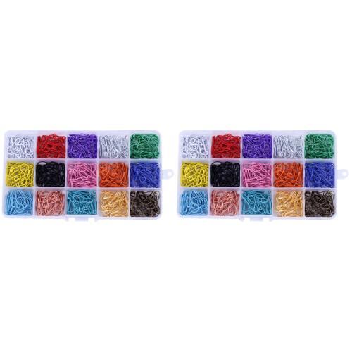 900Pcs Assorted Color Metal Pins Durable Safety Pins