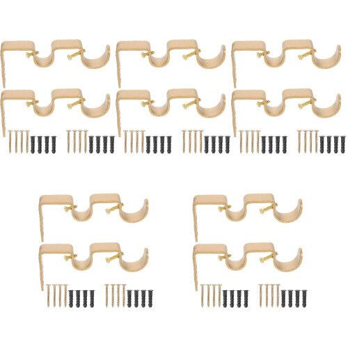10Sets Goldfarbener Vorhanghalter Aus Massivem , Fest & Langlebig