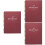3Pcs Dark Red Planner Notepad Daily Use Stylish Agenda Notebook 7