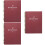 3Pcs Dark Red Planner Notepad Daily Use Stylish Agenda Notebook 8