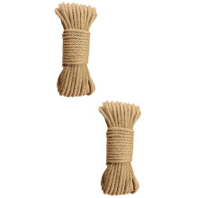 2Stk Lampen- Und Katzen-Kratzseil Sisal Hellbraun DIY Dekoseil