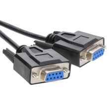 9 Pin DB9 Serial RS232 NULL Modem High Speed  Shielded Cable 2m