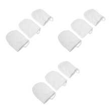 9Stk Weiche Gesichtspads Reinigungshandschuhe Makeup Weiß
