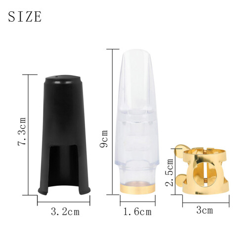 5 Sets Saxophone Mouthpiece Altosoprano Protective Cap Pad Saver 1