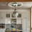 4Pcs White PU Ceiling Light Covers Classic Retro Pendant Lamp Plates 3