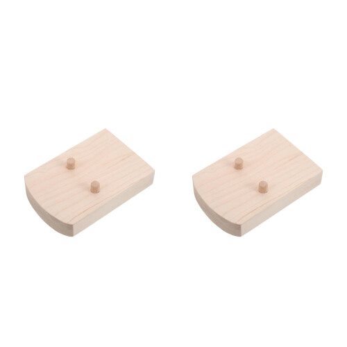 2Pièces Support De Chevalet En Bois Beige Pour Réparations