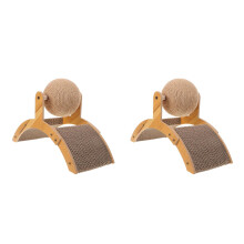 2Pièces Griffoir Chat Sisal Khaki Jeu Ferris Wheel
