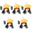 5Pièces Bonnets Perruque Oreilles De Chat 5