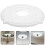 4Pcs White PU Ceiling Light Covers Classic Retro Pendant Lamp Plates 8