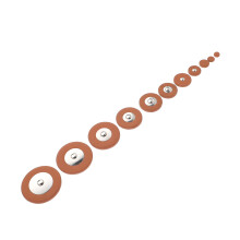 50Stk Saxophone Leder Pads Light Brown Zum Ersatz & Schutz