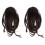 2Pièces Extension Queue De Cheval Claw Clip Synthétique Marron 1