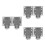 6Pcs Durable Outdoor Cable Protector White Waterproof Power Cord Cover 4
