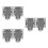 6Pcs Durable Outdoor Cable Protector White Waterproof Power Cord Cover 7