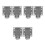 6Pcs Durable Outdoor Cable Protector White Waterproof Power Cord Cover 9
