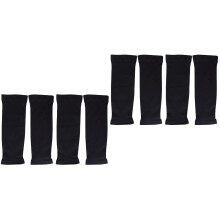 4Paare Schwarze Uv-Armstulpen Kinder Atmungsaktiv Und Elastisch