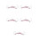 5Pièces Lunettes Construction Ergonomiques Antibuée Multicolores 7