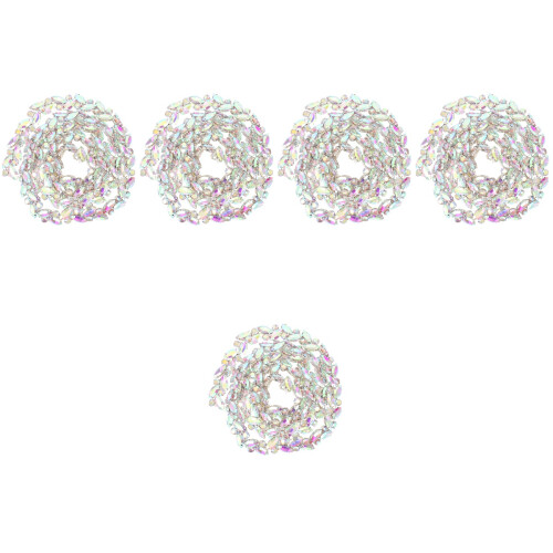 5Stk Dekorative Strasskette, Multifarbig, Robuste DIY Kleid Veredelung
