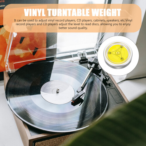 4Pcs Professional Plastic Vinyl Disc Stabilizer for Audio Turntables 2