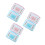 Make-Up Wattepads, Einweg Gesichtspflege Blau Rosa 1