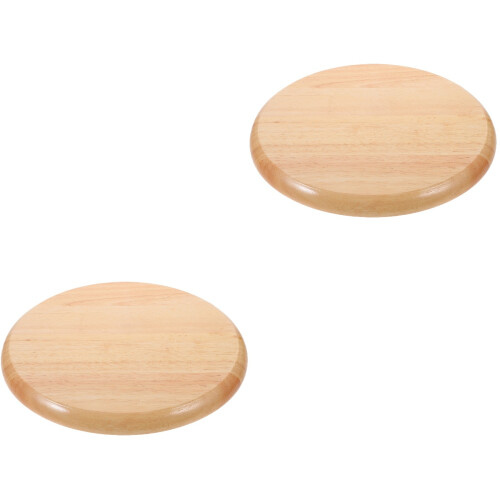 2Pièces Assise Ronde En Bois Pour , Siège Clair