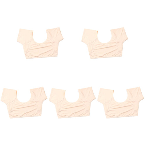 5Stk Khaki Armpit Schweißschutzweste Für Elastisch &