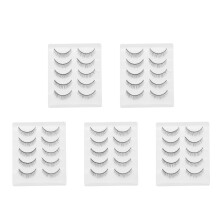 25Paare Schwarze Falsche Wimpern 3D Look Für Kosmetik Und Party