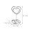 80Pièces Clips Métal Argent Supports Cartes Nom Table 10