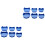 12Pièces Base Silicone Kit Professionnel 2