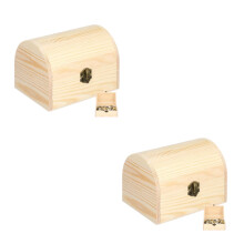 2Stk Khaki Holz Aufbewahrungsbox, Edle Geschenk- Und
